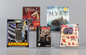 Cover art of the five games inducted into the hall of fame